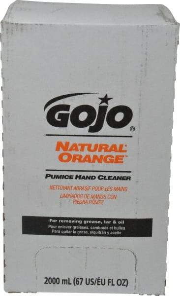 GOJO - 2 L Bag-in-Box Refill Liquid Hand Cleaner - General Duty, White, Orange Scent - Benchmark Tooling