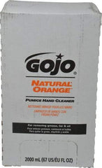 GOJO - 2 L Bag-in-Box Refill Liquid Hand Cleaner - General Duty, White, Orange Scent - Benchmark Tooling