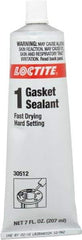 Loctite - 7 oz Tube Brown Gasket Sealant - -65 to 400°F Operating Temp, 24 hr Full Cure Time, Series 234 - Benchmark Tooling