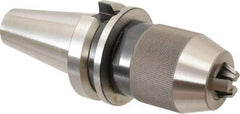 Albrecht - BT40, 1/32 to 1/2" Capacity, Steel Integral Shank Drill Chuck - Keyless, Taper Shank, 2" Sleeve Diam, 3-5/8" Open Length - Exact Industrial Supply