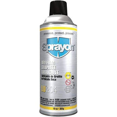 Sprayon - 10 oz Aerosol Dry Graphite Penetrant/Lubricant - Black, -40°F to 850°F, Food Grade - Benchmark Tooling