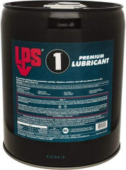 LPS - 5 Gal Pail Dry Film Penetrant/Lubricant - Clear Yellow, Food Grade - Benchmark Tooling