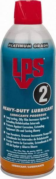 LPS - 16 oz Aerosol Nondrying Film Lubricant - Clear Amber, Food Grade - Benchmark Tooling