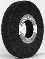 Superior Abrasives - 6" Diam 120 Grit Aluminum Oxide Unmounted Flap Wheel - 2" Hole, 1" Wide, Coated, Grade Fine, 3,400 Max RPM - Benchmark Tooling