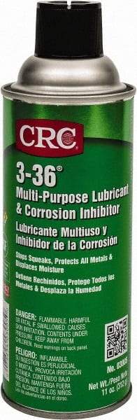 CRC - 11 oz Aerosol Nondrying Film Penetrant/Lubricant - Blue/Green & Clear, -50°F to 250°F, Food Grade - Benchmark Tooling