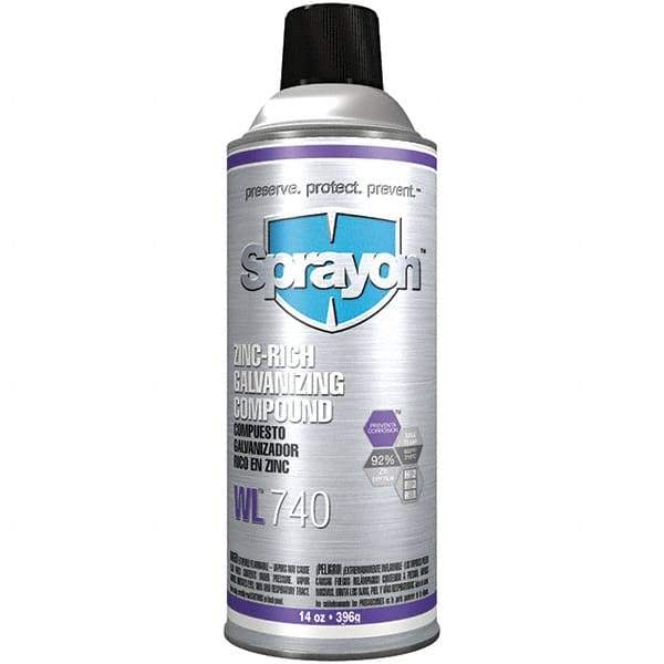 Sprayon - 16 oz Zinc Cold Galvanizing Compound - Comes in Aerosol - Benchmark Tooling