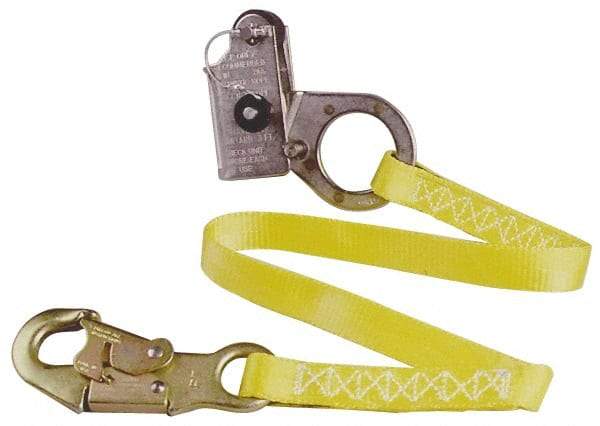 Gemtor - 2 Ft. Long Rope Grab - Shock Absorbing, Use with 5/8 or 3/4 Inch Rope, Includes Lanyard - Benchmark Tooling