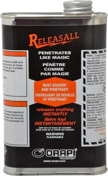 Releasall - 16 oz Rust Solvent/Penetrant - Comes in Can - Benchmark Tooling