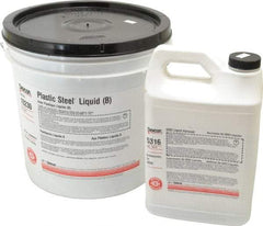 Devcon - 25 Lb Pail Two Part Epoxy - 45 min Working Time, Series Plastic Steel - Benchmark Tooling