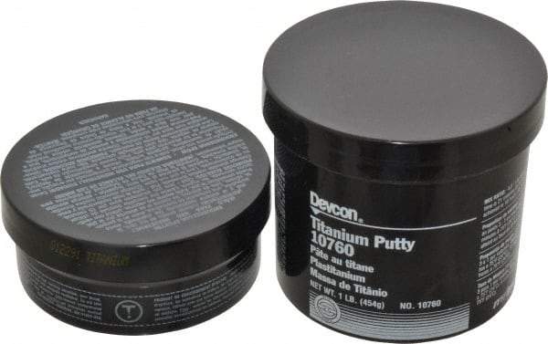 Devcon - 1 Lb Kit Gray Epoxy Resin Putty - 150°F (Wet), 350°F (Dry) Max Operating Temp, 16 hr Full Cure Time - Benchmark Tooling