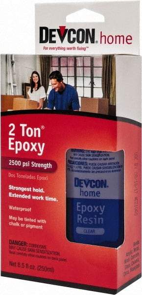 Devcon - 4.5 oz Bottle Two Part Epoxy - 30 min Working Time, Series 2 Ton - Benchmark Tooling