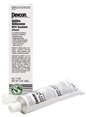 Devcon - 3 oz Tube Clear RTV Silicone Joint Sealant - -60 to 450°F Operating Temp - Benchmark Tooling