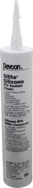 Devcon - 10.3 oz Cartridge Clear RTV Silicone Joint Sealant - -60 to 248°F Operating Temp - Benchmark Tooling