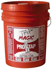 Tap Magic - Tap Magic ProTap, 5 Gal Pail Cutting & Tapping Fluid - Semisynthetic, For Boring, Broaching, Drilling, Engraving, Facing, Milling, Reaming, Sawing, Threading, Turning - Benchmark Tooling