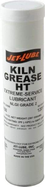 Jet-Lube - 14 oz Cartridge Aluminum General Purpose Grease - Green, 500°F Max Temp, NLGIG 2, - Benchmark Tooling