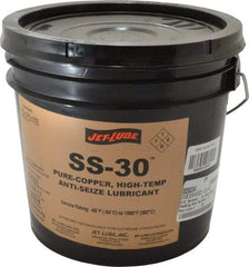 Jet-Lube - 10 Lb Pail High Temperature Anti-Seize Lubricant - Copper, -65 to 1,800°F, Copper Colored, Water Resistant - Benchmark Tooling