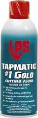 LPS - Tapmatic #1 Gold, 11 oz Aerosol Cutting & Tapping Fluid - Straight Oil, For Boring, Broaching, Drilling, Engraving, Facing, Milling, Reaming, Sawing, Tapping, Threading, Turning - Benchmark Tooling