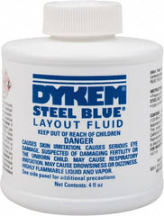 Dykem - Blue Layout Fluid - 4 Ounce Brush Top Can - Benchmark Tooling