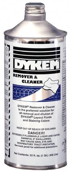 Dykem - Layout Fluid Remover and Thinner - 32 Ounce Bottle - Benchmark Tooling