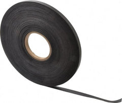 Mag-Mate - 200' Long x 1/2" Wide x 1/32" Thick Flexible Magnetic Strip - 4 Lb Max Pull Force, 2 Linear Ft/Lb Magnetic Pull Force, Plain Back - Benchmark Tooling