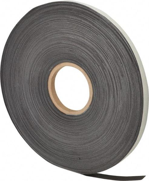 Mag-Mate - 200' Long x 1/2" Wide x 1/32" Thick Flexible Magnetic Strip - 4 Lb Max Pull Force, 2 Linear Ft/Lb Magnetic Pull Force, Adhesive Back - Benchmark Tooling