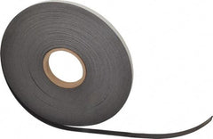 Mag-Mate - 100' Long x 1/2" Wide x 1/16" Thick Flexible Magnetic Strip - 6 Lb Max Pull Force, 3 Linear Ft/Lb Magnetic Pull Force, Adhesive Back - Benchmark Tooling