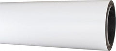 Mag-Mate - 25' Long x 24-3/8" Wide x 1/32" Thick Flexible Magnetic Sheet - 85 Lb Max Pull Force, 196 Linear Ft/Lb Magnetic Pull Force, Plain Back, White - Benchmark Tooling