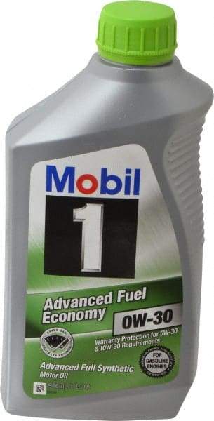 Mobil - 1 Quart Synthetic Engine Oil - Grade 0W-30 - Benchmark Tooling