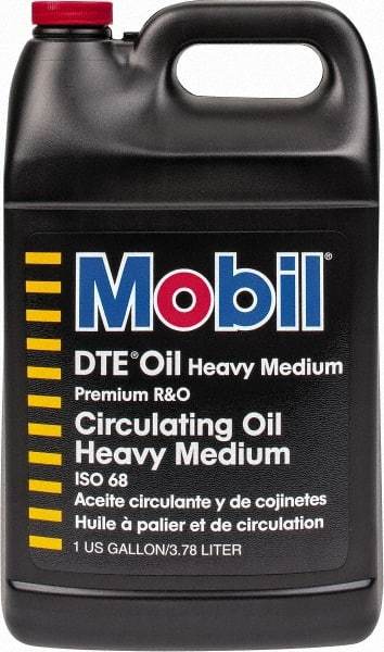 Mobil - 1 Gal Bottle Mineral Circulating Oil - SAE 20, ISO 68, 65.1 cSt at 40°C & 8.7 cSt at 100°F - Benchmark Tooling