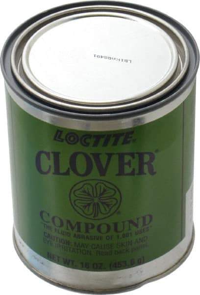 Loctite - 1 Lb Grease Compound - Compound Grade Ultra Fine, Grade 7A, 1,200 Grit, Black & Gray, Use on General Purpose - Benchmark Tooling