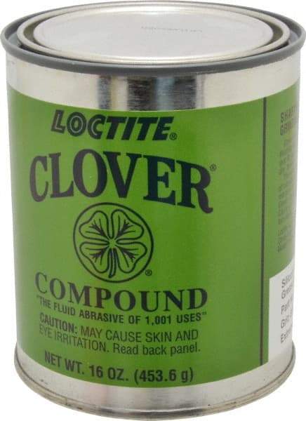 Loctite - 1 Lb Grease Compound - Compound Grade Super Fine, Grade 5A, 800 Grit, Black & Gray, Use on General Purpose - Benchmark Tooling