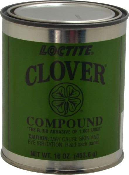 Loctite - 1 Lb Grease Compound - Compound Grade Coarse, Grade G, 80 Grit, Black & Gray, Use on General Purpose - Benchmark Tooling