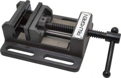 Palmgren - 3" Jaw Opening Capacity x 1-1/8" Throat Depth, Horizontal Drill Press Vise - 3" Wide Jaw, Stationary Base, Standard Speed, 6-1/2" OAL x 2-7/16" Overall Height - Benchmark Tooling