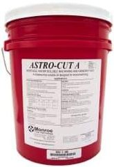 Monroe Fluid Technology - Astro-Cut A, 5 Gal Pail Cutting & Grinding Fluid - Water Soluble, For CNC Milling, Drilling, Tapping, Turning - Benchmark Tooling