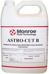 Monroe Fluid Technology - Astro-Cut B, 1 Gal Bottle Cutting & Grinding Fluid - Semisynthetic, For CNC Milling, Drilling, Tapping, Turning - Benchmark Tooling