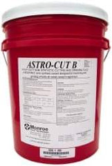 Monroe Fluid Technology - Astro-Cut B, 5 Gal Pail Cutting & Grinding Fluid - Semisynthetic, For CNC Milling, Drilling, Tapping, Turning - Benchmark Tooling