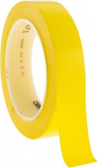 3M - Yellow Solid Color Vinyl Tape - 1" Wide x 108' Long x 5.2 mil Thick, General Traffic - Benchmark Tooling