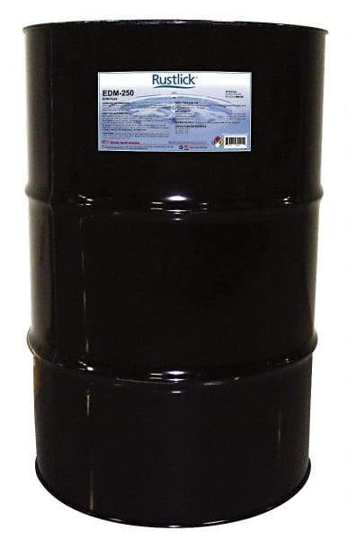 Rustlick - Rustlick EDM-250, 55 Gal Drum EDM/Dielectric Fluid - Straight Oil, For Electric Discharge Machining - Benchmark Tooling