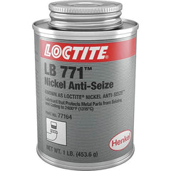 Loctite - 1 Lb Can High Temperature Anti-Seize Lubricant - Nickel, -54 to 2,399°F, Silver Colored, Water Resistant - Benchmark Tooling