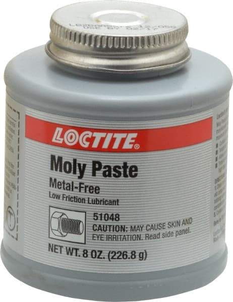 Loctite - 8 oz Can General Purpose Anti-Seize Lubricant - Molybdenum Disulfide, -20 to 750°F, Black, Water Resistant - Benchmark Tooling