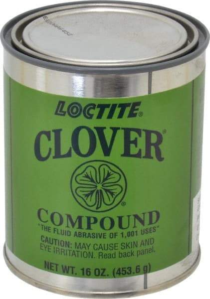 Loctite - 1 Lb Grease Compound - Compound Grade Coarse, Grade F, 100 Grit, Black & Gray, Use on General Purpose - Benchmark Tooling