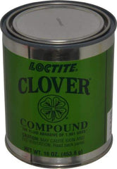 Loctite - 1 Lb Grease Compound - Compound Grade Coarse, Grade E, 120 Grit, Black & Gray, Use on General Purpose - Benchmark Tooling