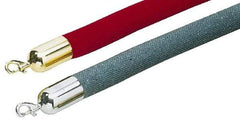 Tensator - 6' Long x 1-1/2" Wide Naugahyde Rope - Red - Benchmark Tooling