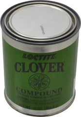 Loctite - 1 Lb Grease Compound - Compound Grade Medium, Grade D, 180 Grit, Black & Gray, Use on General Purpose - Benchmark Tooling