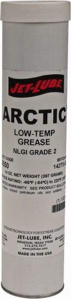 Jet-Lube - 14 oz Cartridge Low Temperature Grease - Amber, Low Temperature, 225°F Max Temp, NLGIG 2, - Benchmark Tooling