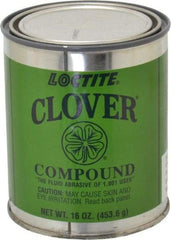 Loctite - 1 Lb Grease Compound - Compound Grade Very Fine, Grade C, 220 Grit, Black & Gray, Use on General Purpose - Benchmark Tooling