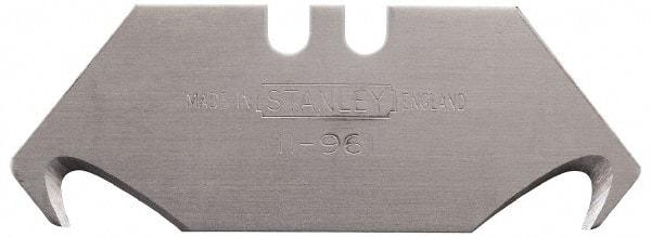 Stanley - 5 Piece Carbon Steel Hook Blade - 2-1/16" OAL, 0.024" Blade Thickness - Benchmark Tooling