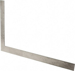 Stanley - 24" Blade Length x 16" Base Length, Buffed Finish, Aluminum Carpenters' Square - 1/8" (Back) & 1/8" (Face) Graduation, 1-1/2" Base Width - Benchmark Tooling