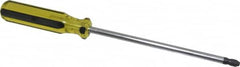 Stanley - #4, 13-1/4" OAL, Standard Phillips Screwdriver - 8" Blade Length, Round Shank, Acetate Handle - Benchmark Tooling