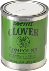 Loctite - 1 Lb Grease Compound - Compound Grade Super Fine, Grade 2A, 400 Grit, Black & Gray, Use on General Purpose - Benchmark Tooling